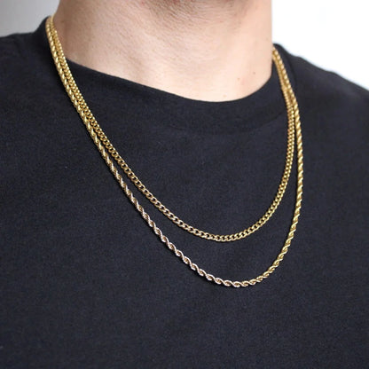 EP Twisted Rope Chain Necklace Link