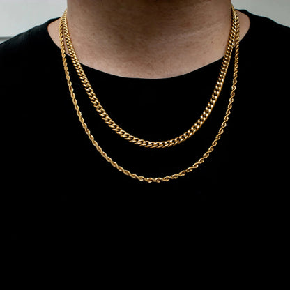 EP Twisted Rope Chain Necklace Link