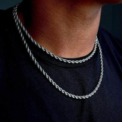 EP Twisted Rope Chain Necklace Link