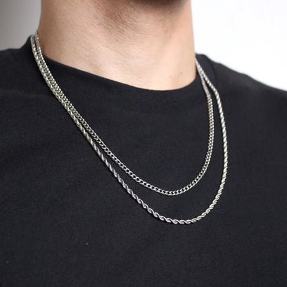 EP Twisted Rope Chain Necklace Link